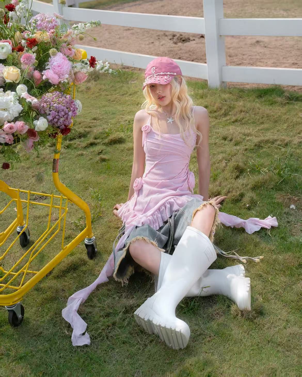 Swan Babitee Top White/Pink