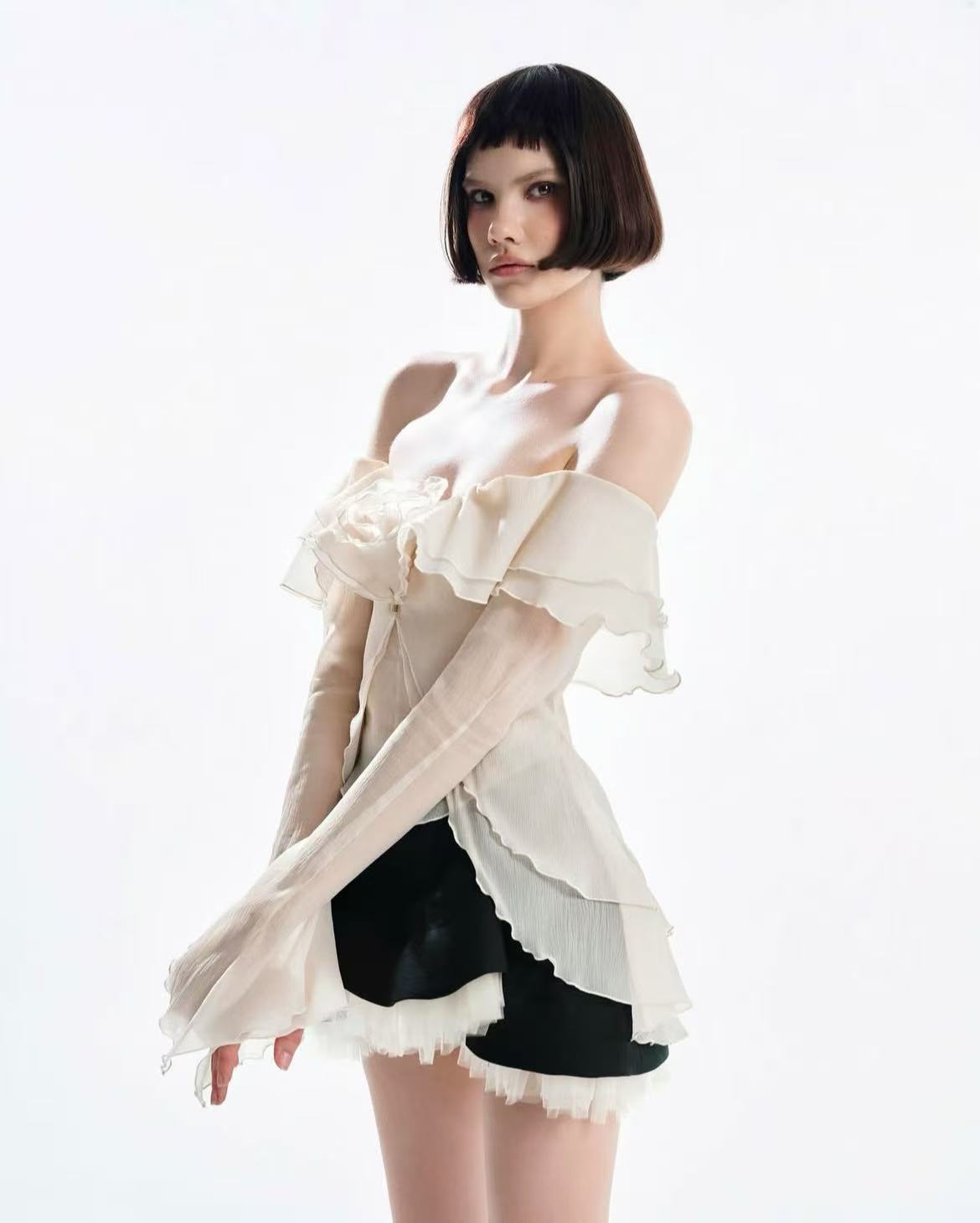 Must Have 3D Floral Top and Skirt