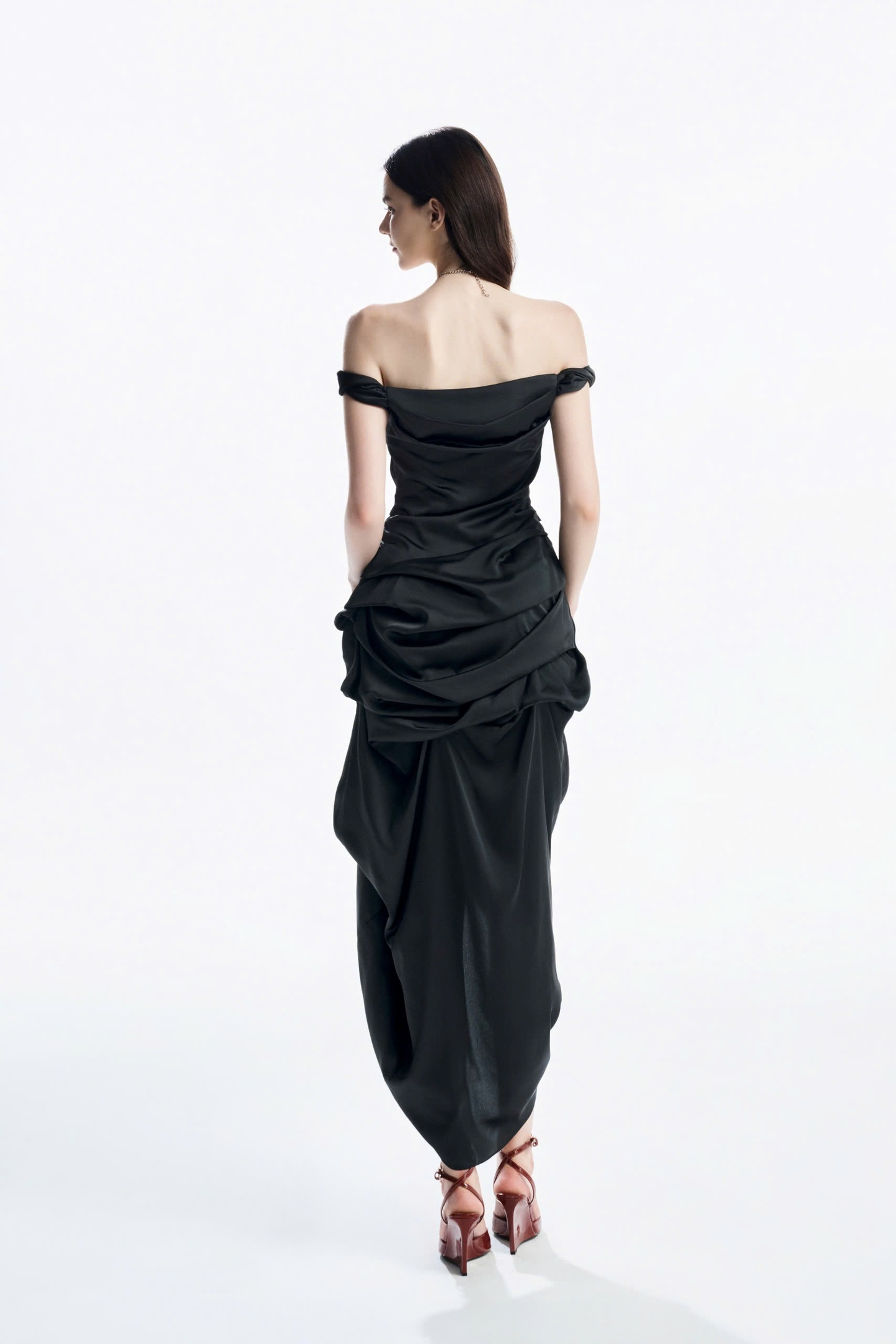 Must Have Asymmetrical Wrap Midi Dress