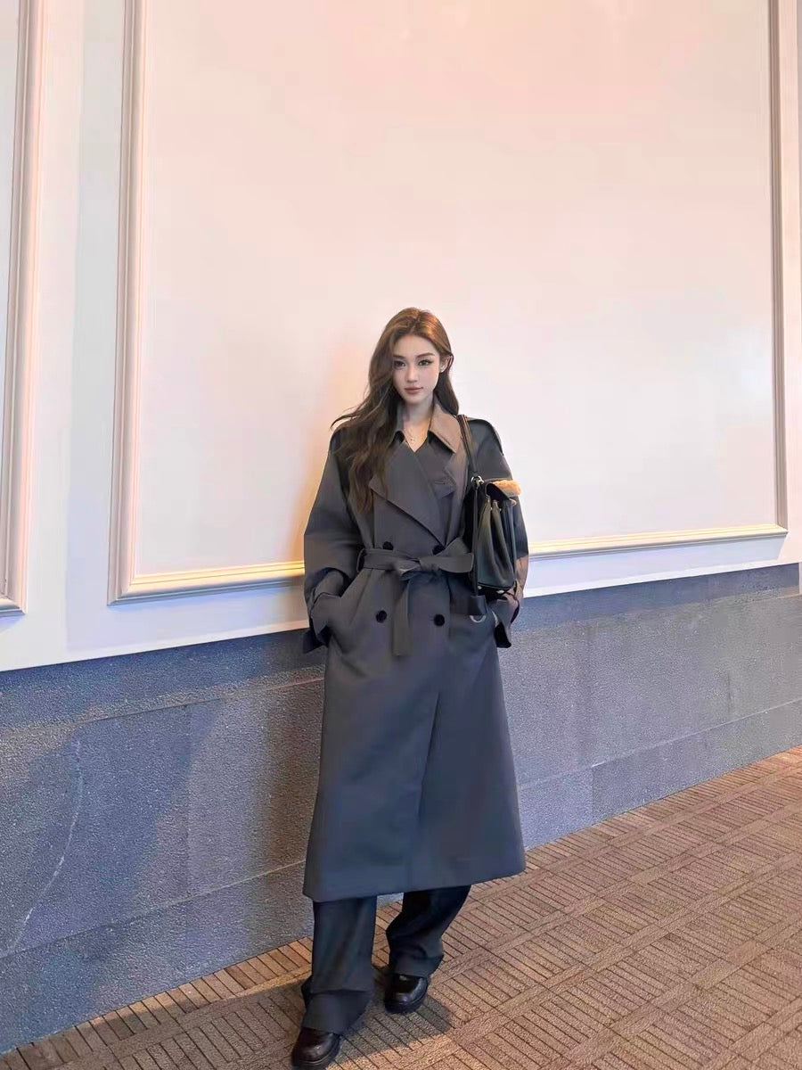 Ann Andelman grey Trench Coat
