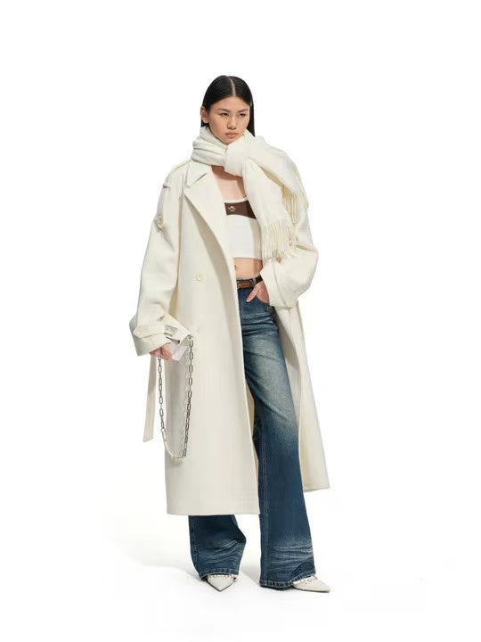 Naws Classic Vicuna Wool Coat