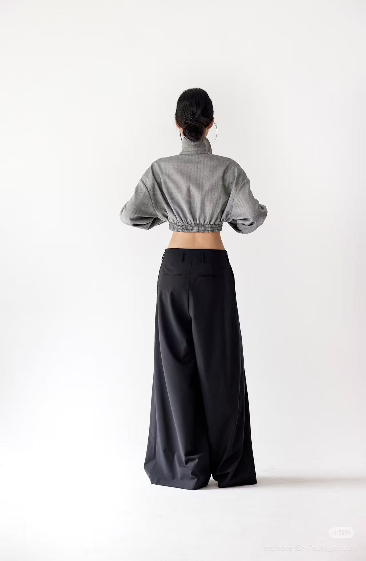 Tsuki LAPEL BOMBER JACKET
