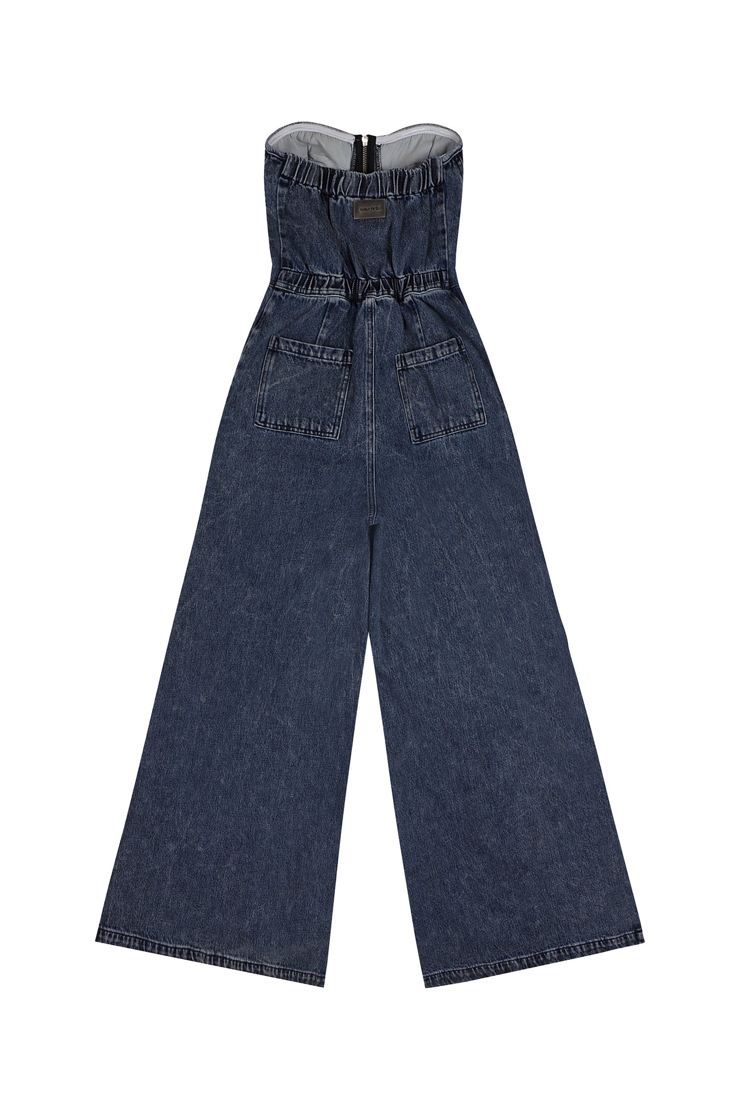 YJ1NGZYZJ Strapless Denim Jumpsuit