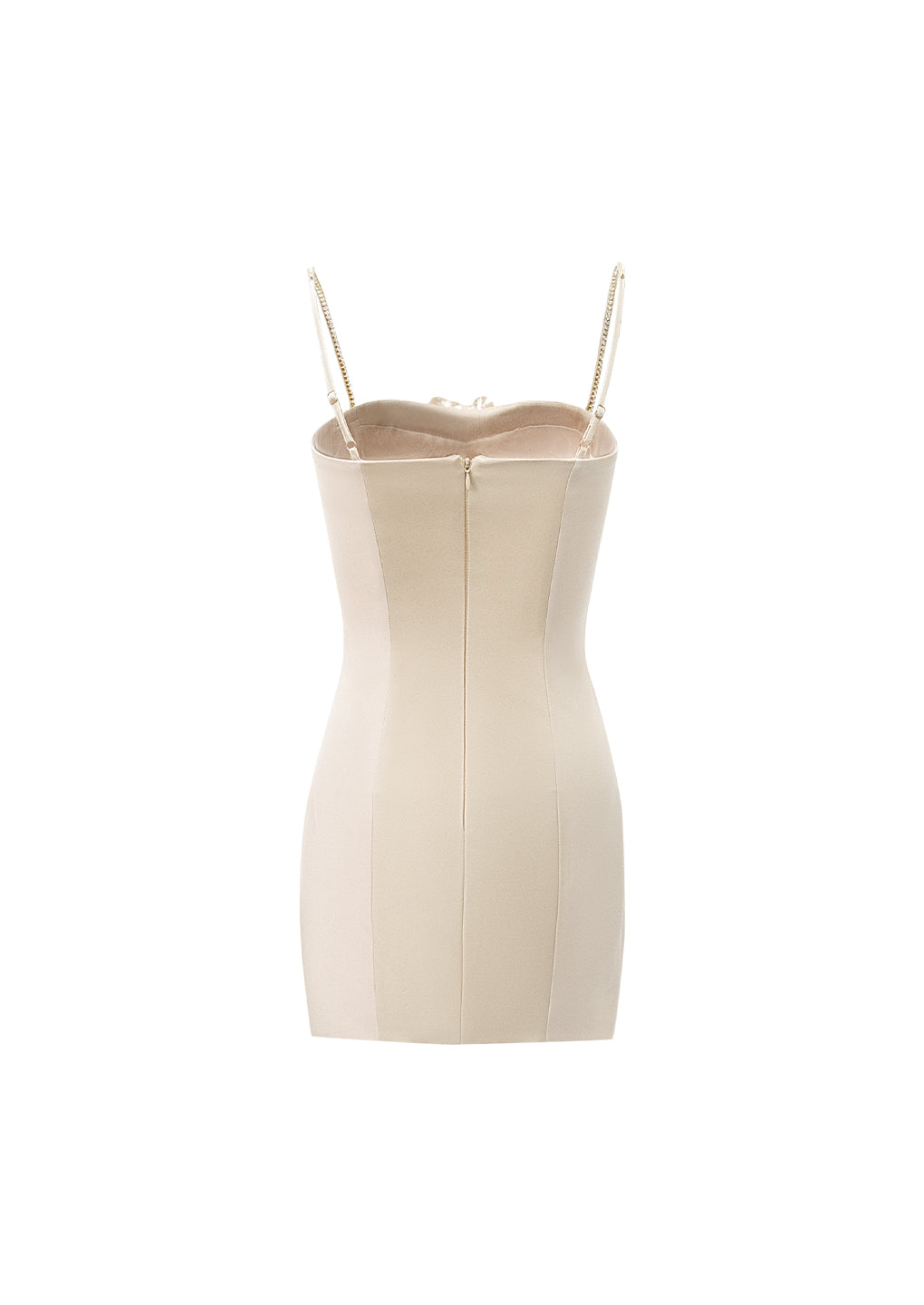 Artel Retro Pink spliced diamond chain braided dress