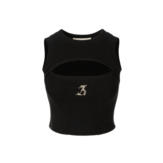 13DE MARZO Digital Logo Knit Tank Vest