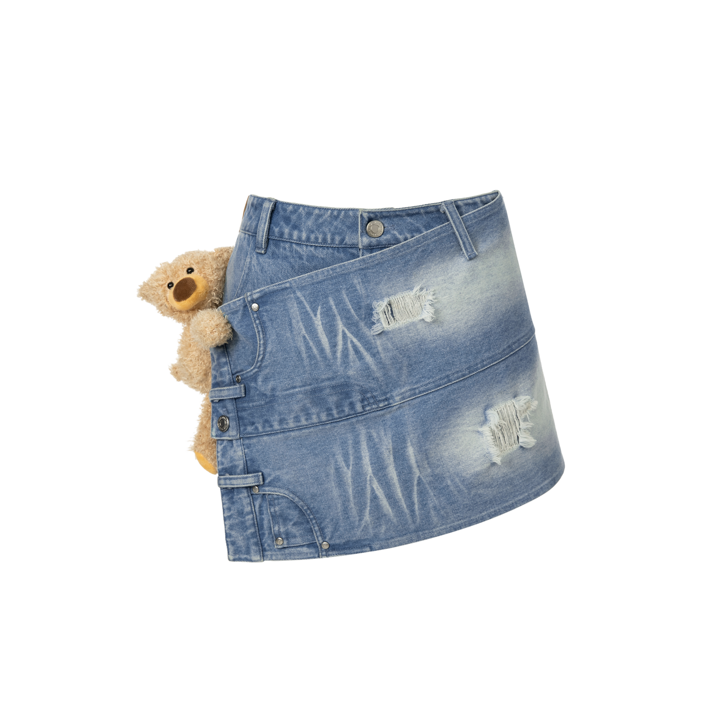 13DE MARZO Bear Horizontal Jeans Dress