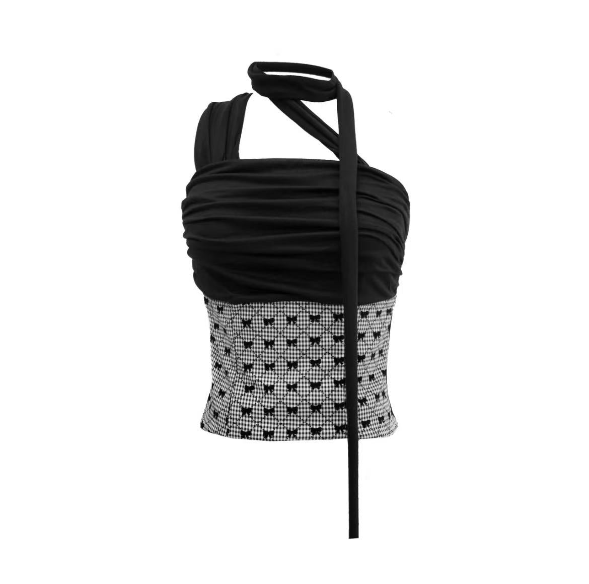 Zemeta Gift Wrap Top Gingham