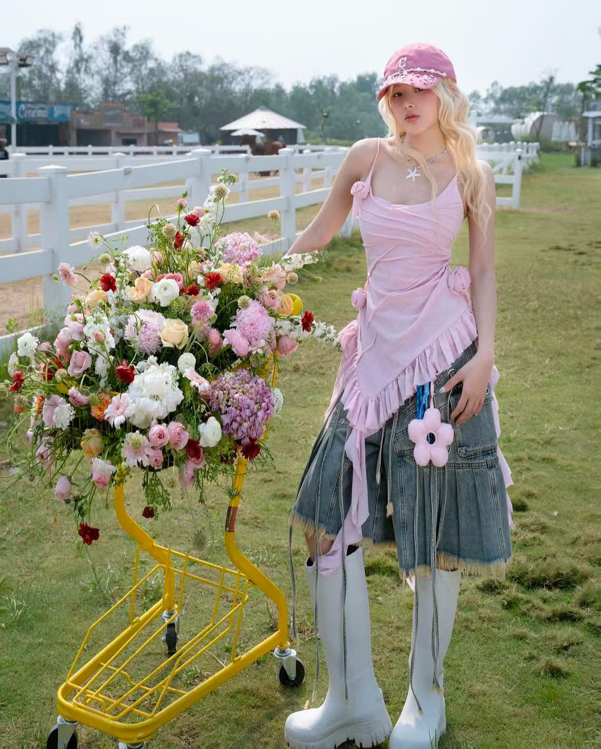 Swan Babitee Top White/Pink