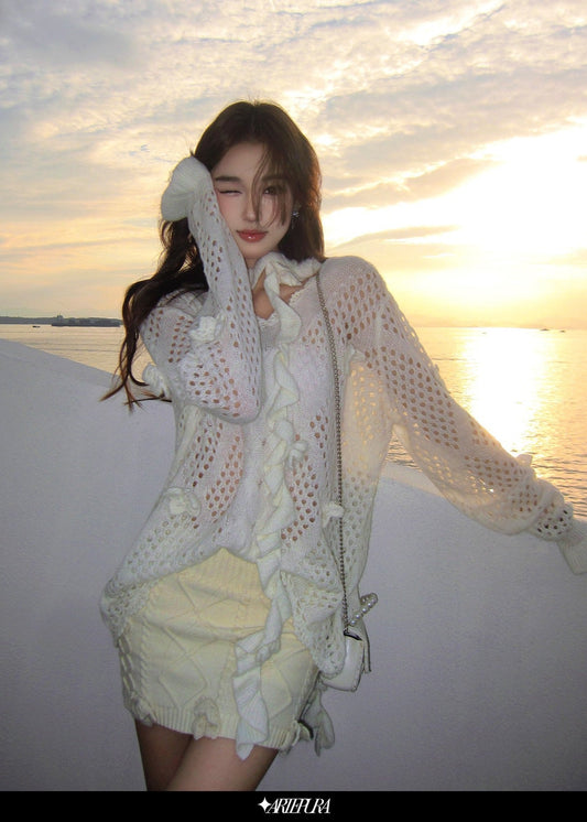 Arte Pura White Butterfly Sweater