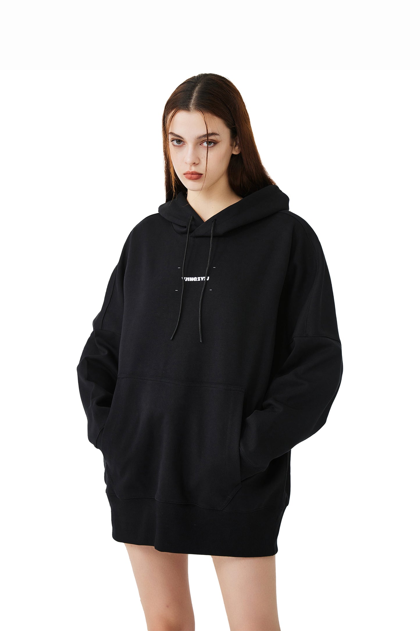 YJ1NGZYZJ Printed Hoodie In Black