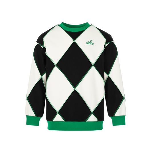 13DE MARZO Diamond Check Sweater