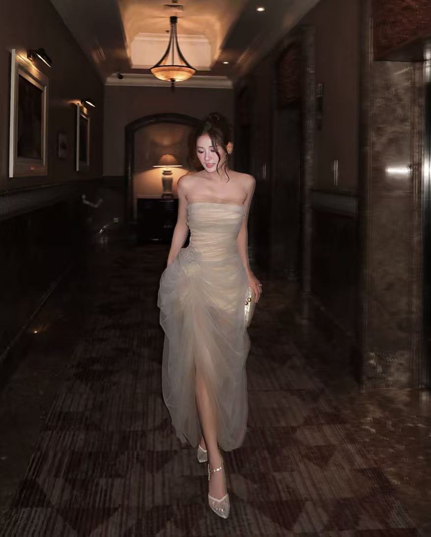 Must Have Color-Blocked Mesh Dress