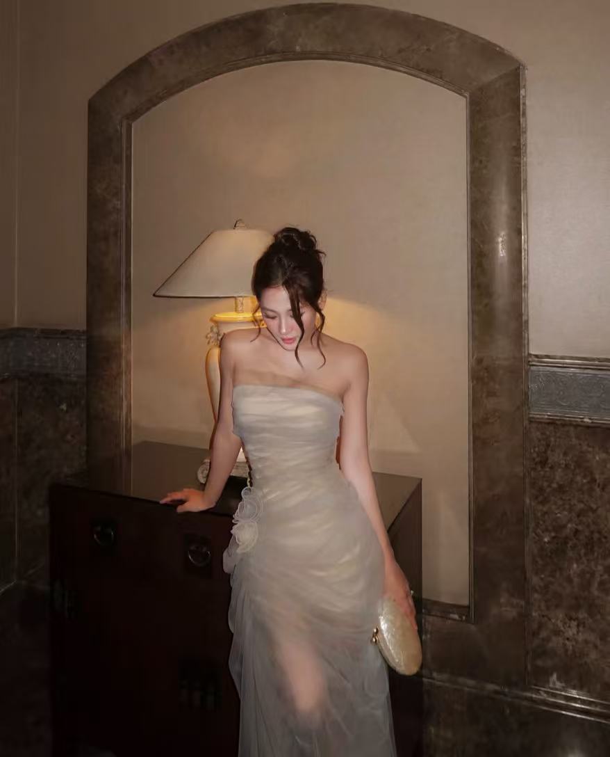 Must Have Color-Blocked Mesh Dress