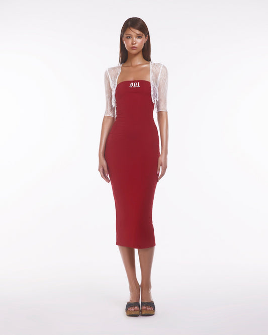 Huelleyrose BURN 001 DRESS - RED