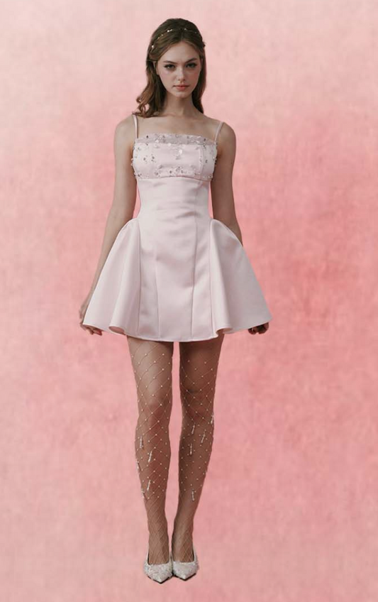 Cameyliu Crystalline Dress