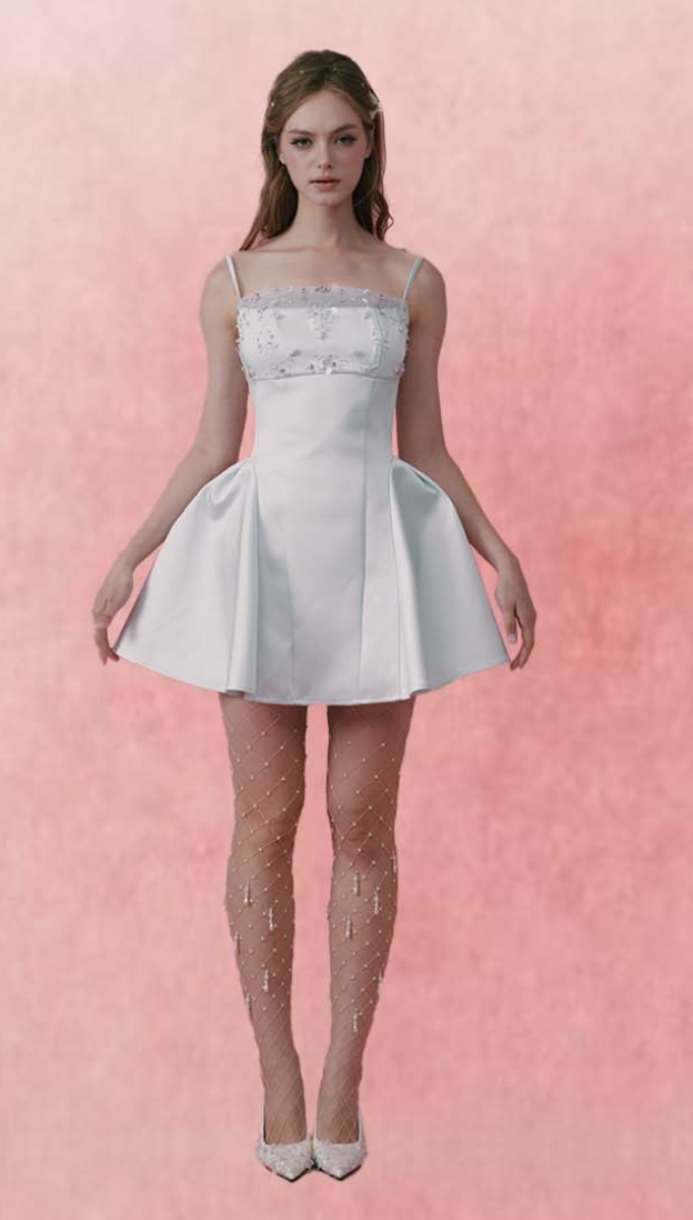 Cameyliu Crystalline Dress