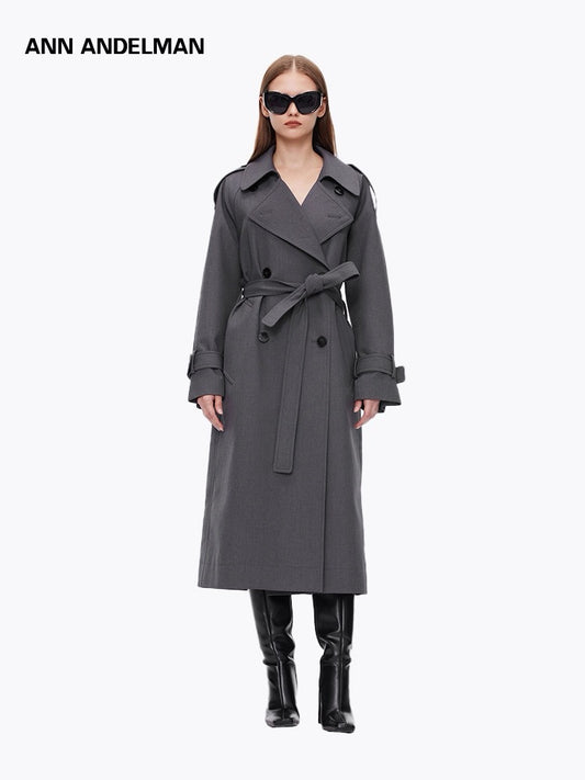 Ann Andelman grey Trench Coat