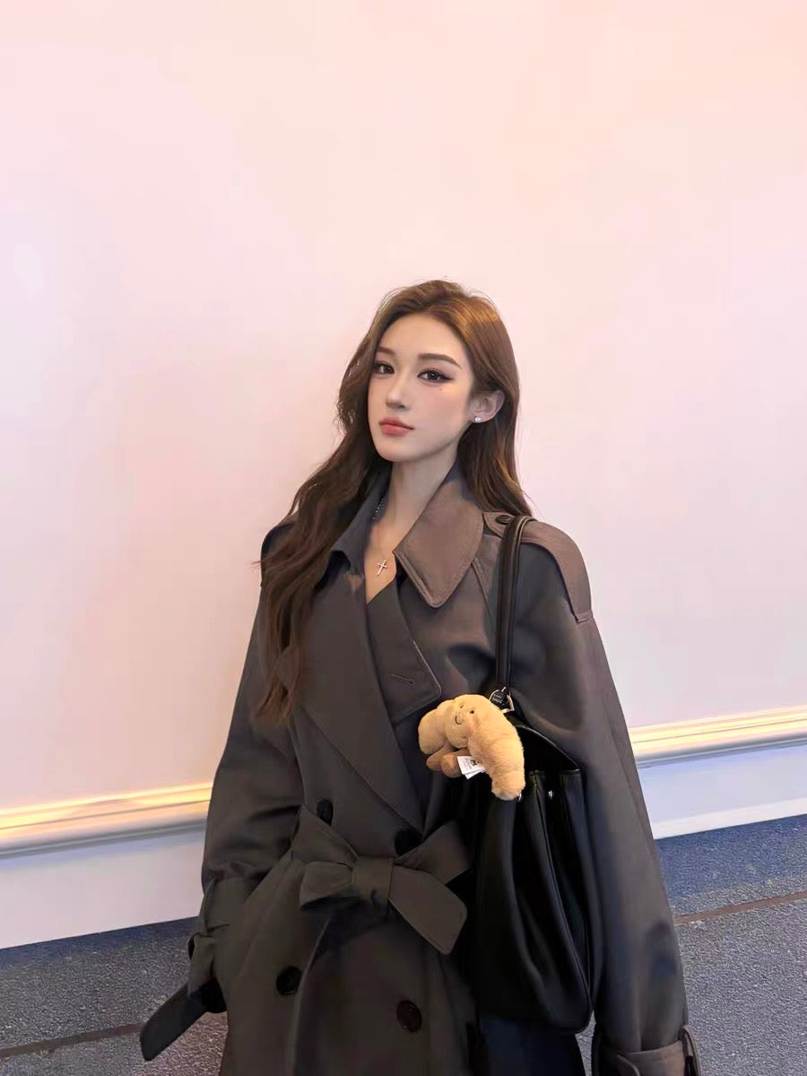 Ann Andelman grey Trench Coat