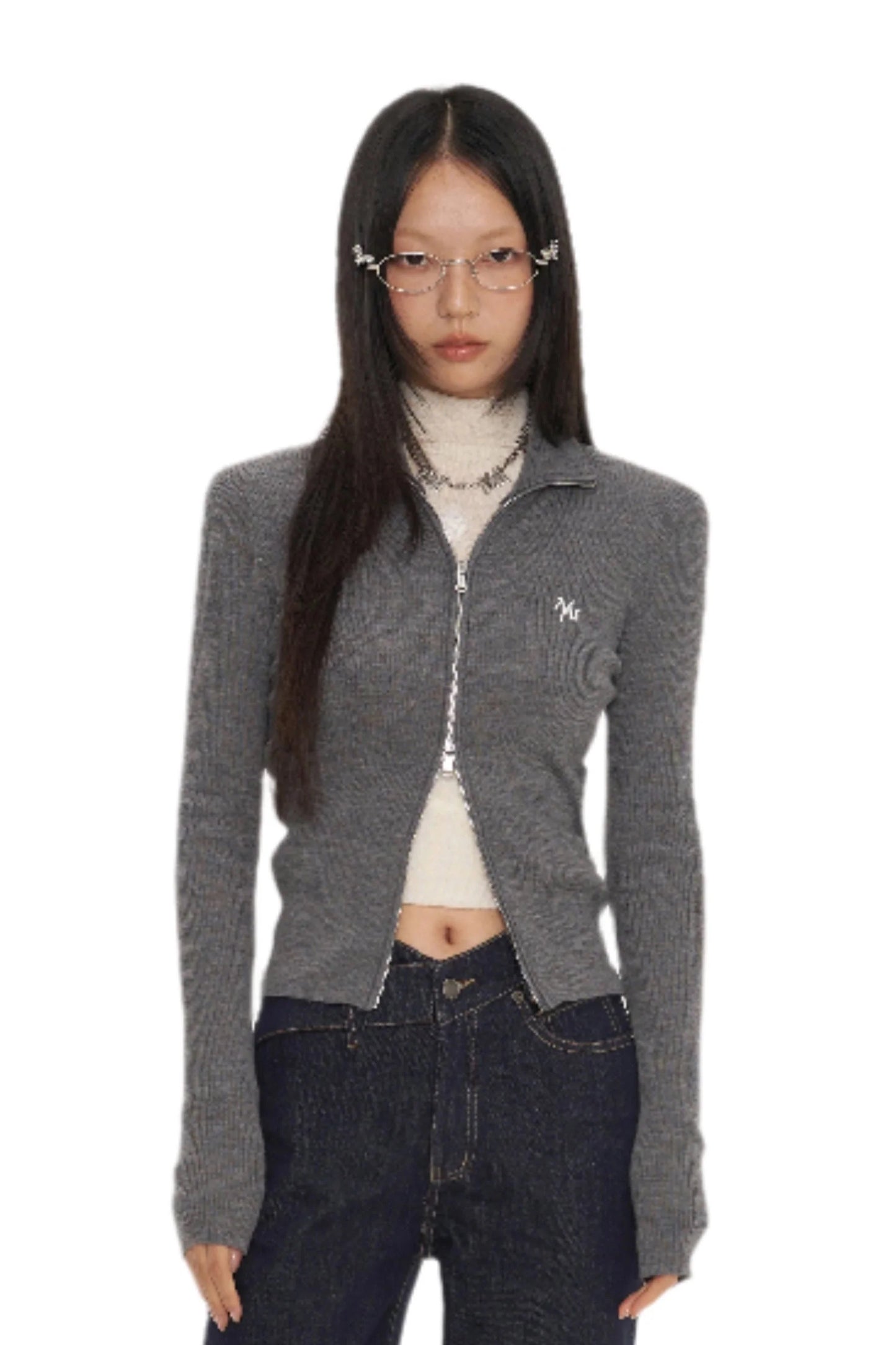 Naws Black Classic Logo Knit Cardigan