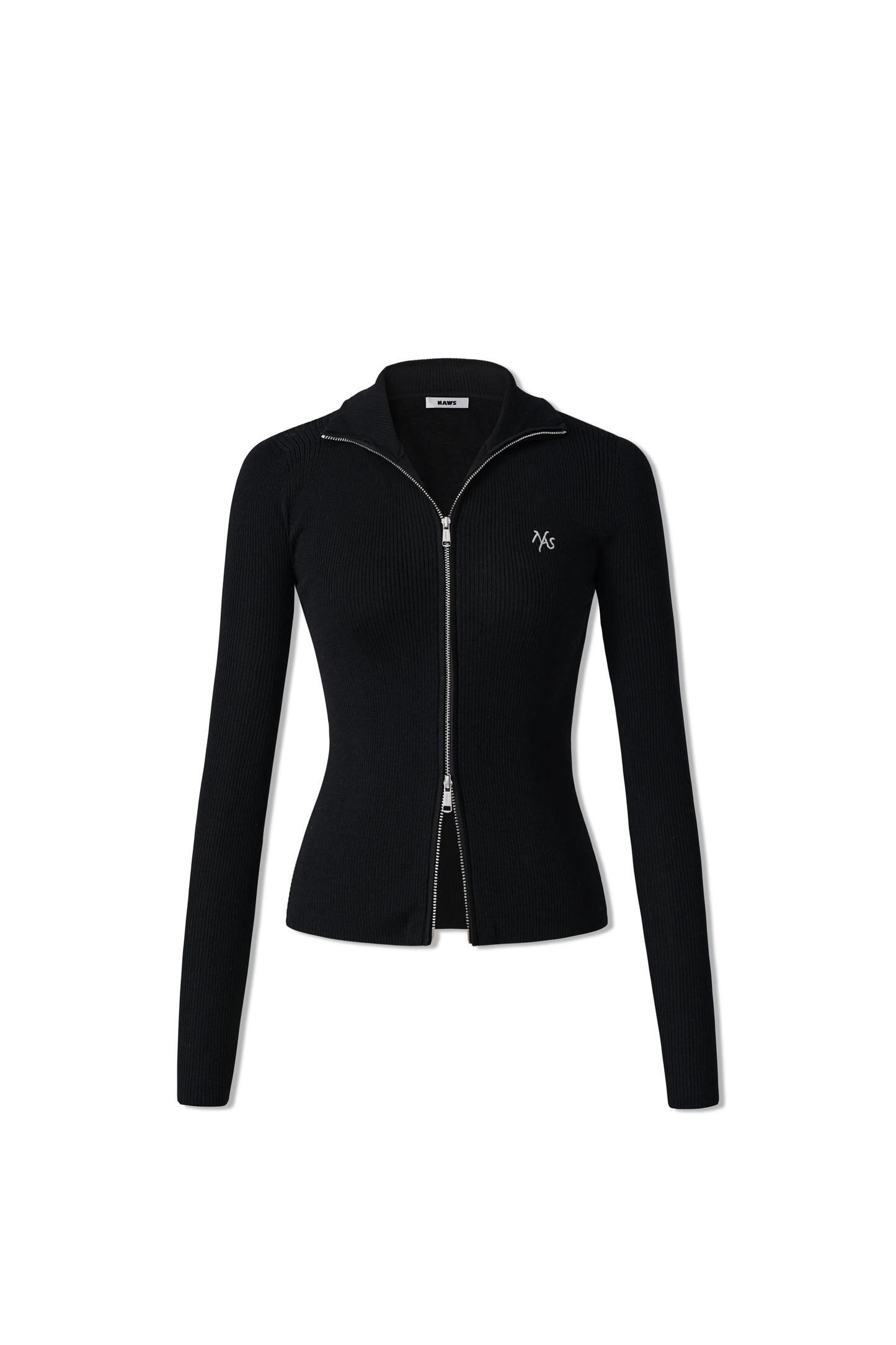 Naws Black Classic Logo Knit Cardigan