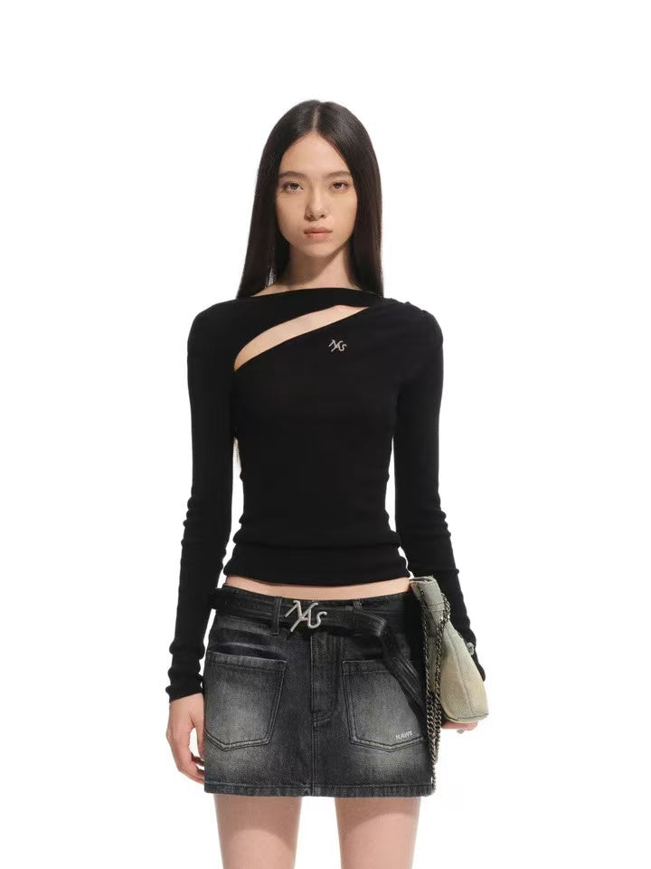 Naws Crescent Moon Knit Top