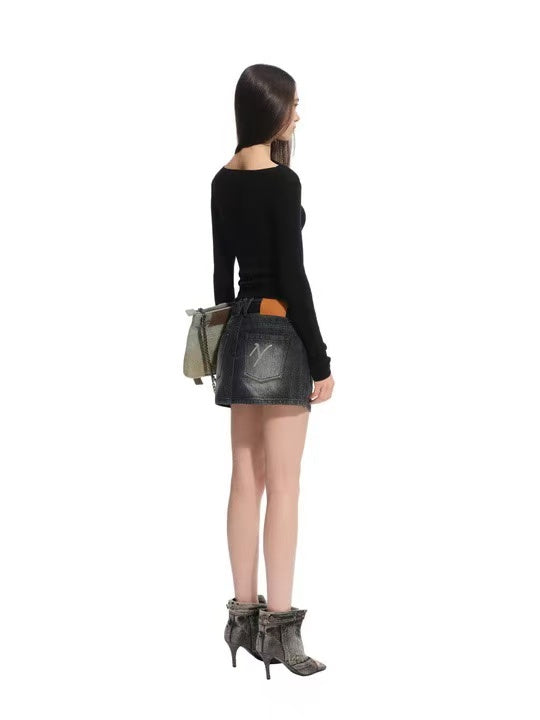 Naws Crescent Moon Knit Top