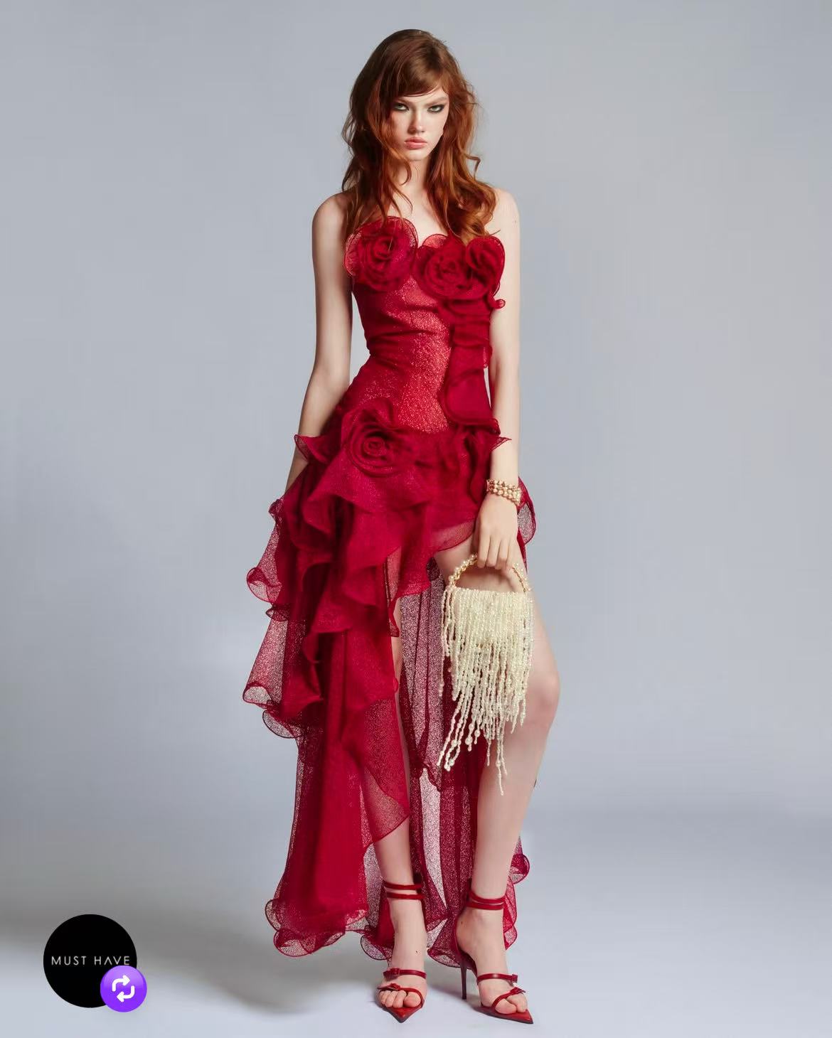 Must Have Red Rose Dress