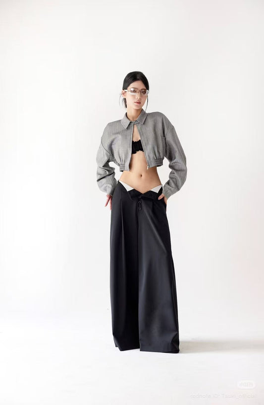 Tsuki LAPEL BOMBER JACKET