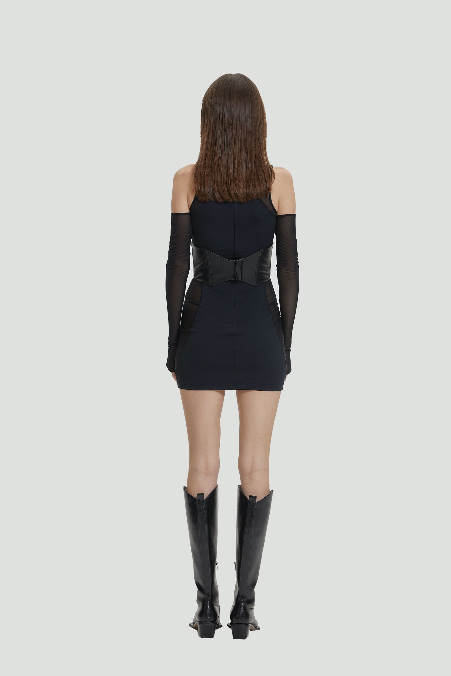 XENASERA SS22 #XGANG REFLECTIVE LEATHER CORSET