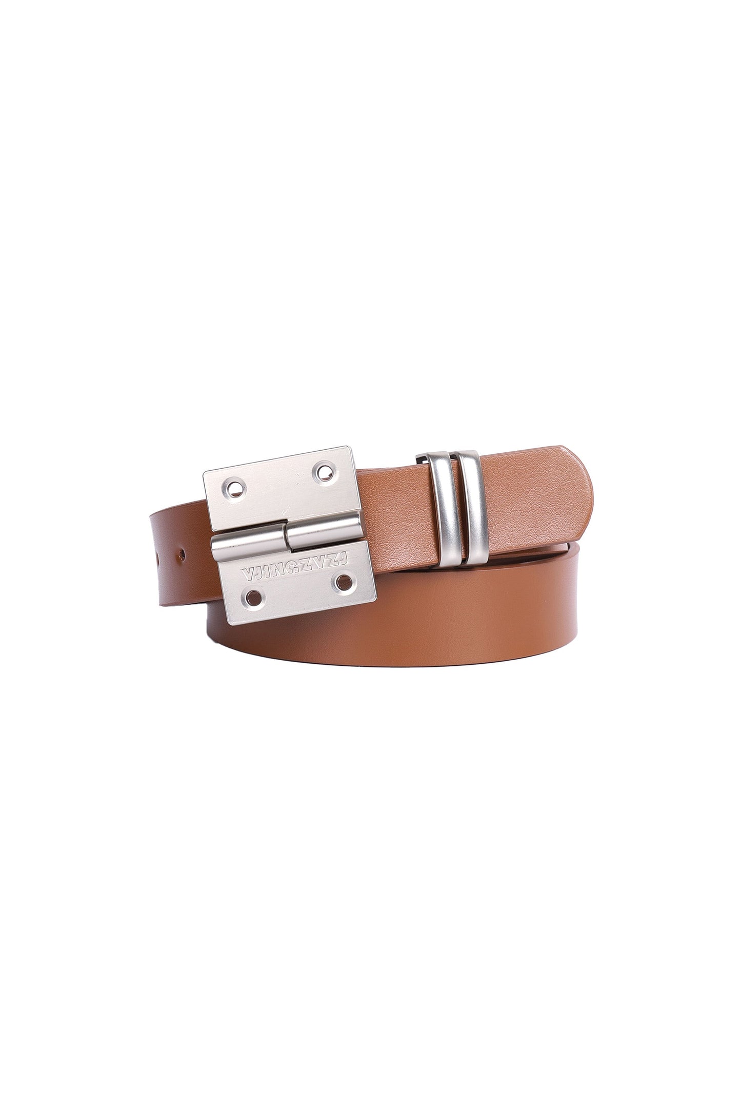 YJ1NGZYZJ Hinge Calf Leather Belt In Brown