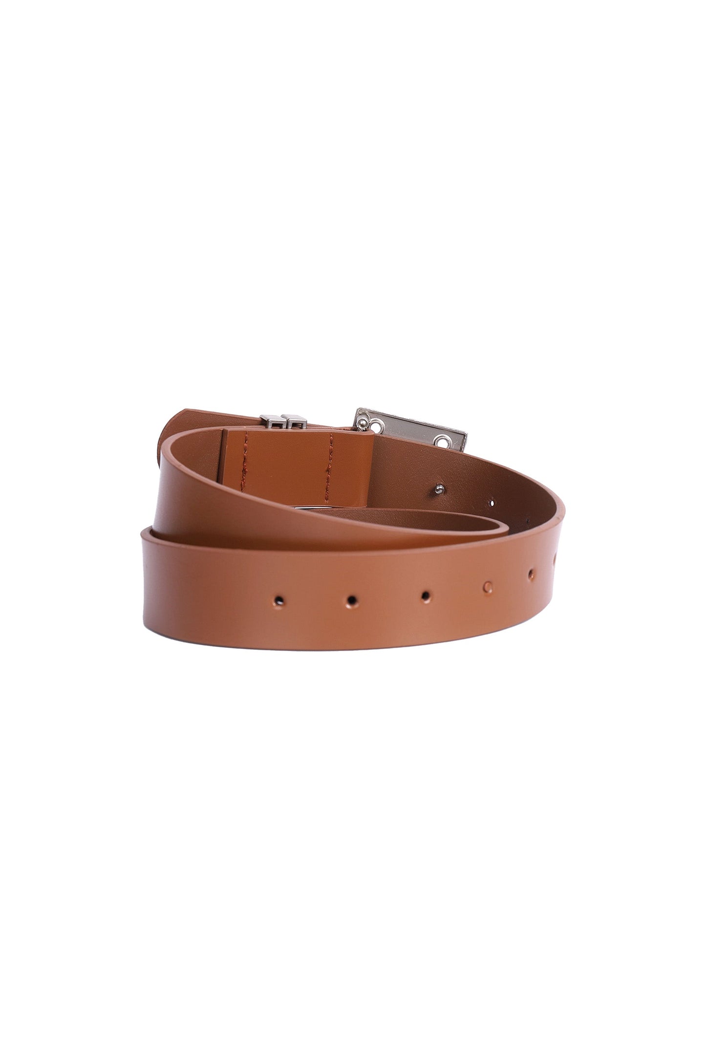 YJ1NGZYZJ Hinge Calf Leather Belt In Brown