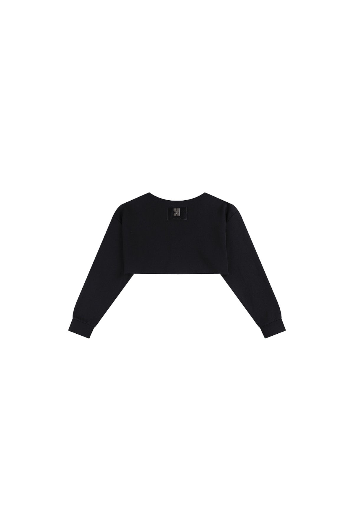 YJ1NGZYZJ Scoop-Neck Cropped Jacket In Black