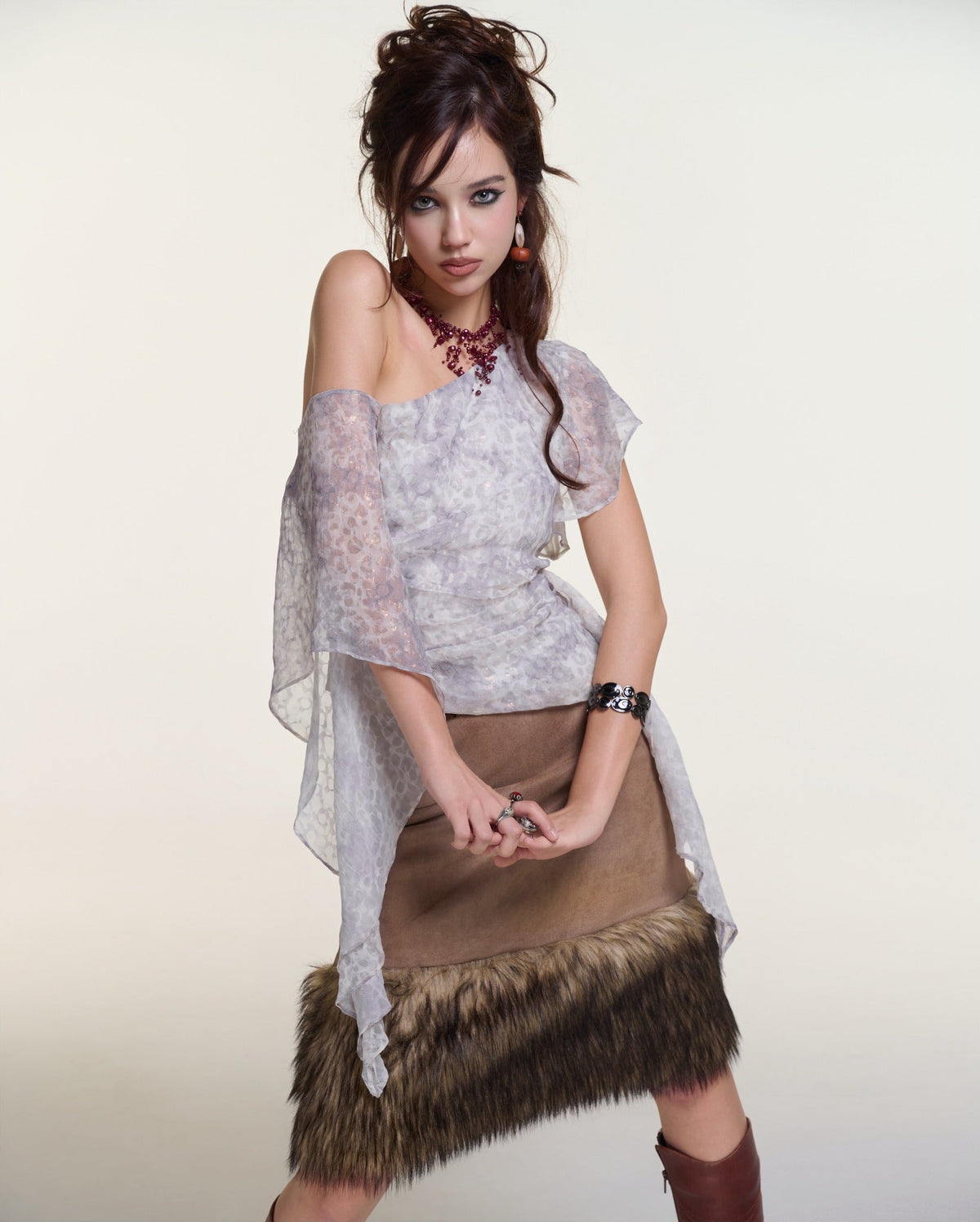 Into Eight Tulle Top - image 1