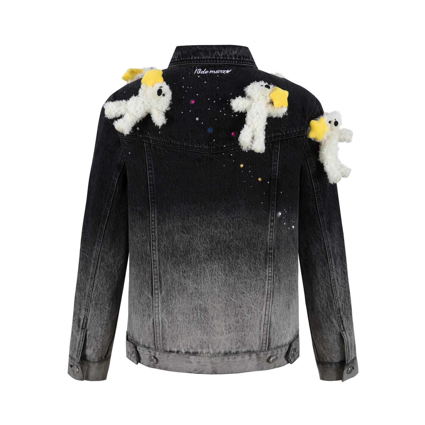 13DE MARZO Lumi Star Bear Denim Jacket