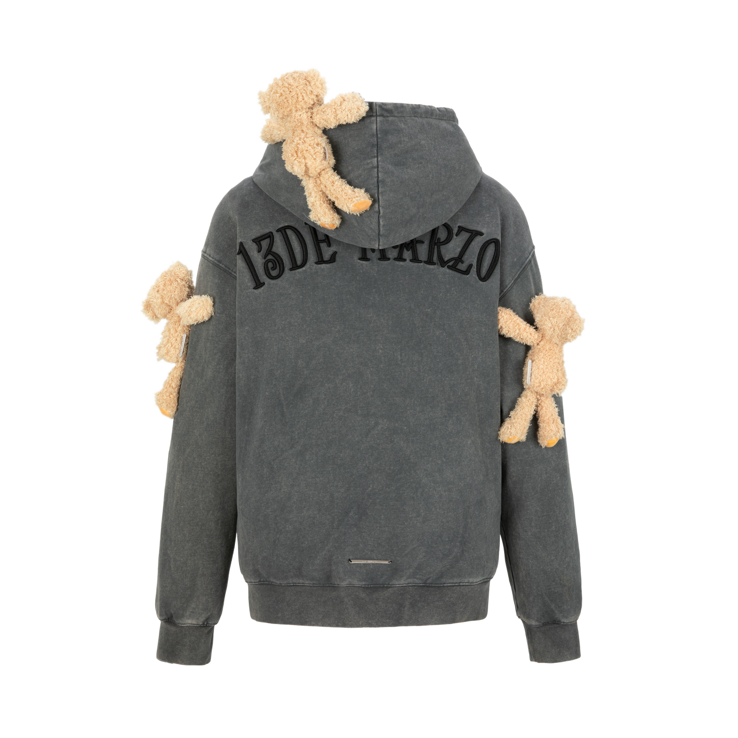 13DE MARZO Doozoo Washed Faded Hoodie