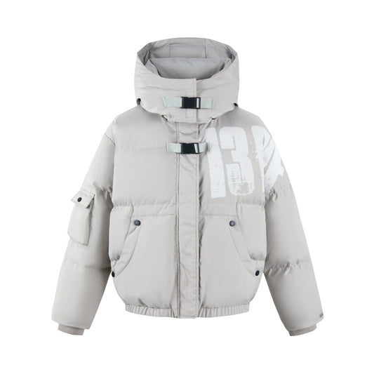 13DE MARZO Doozoo Graffiti Logo Down Jacket