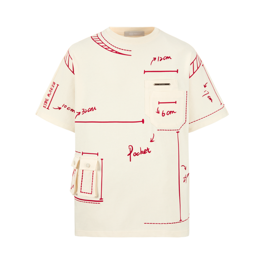 13DE MARZO Sketch Line T-shirt