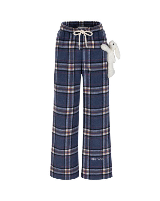 13DE MARZO Doozoo Plaid Straight Pants