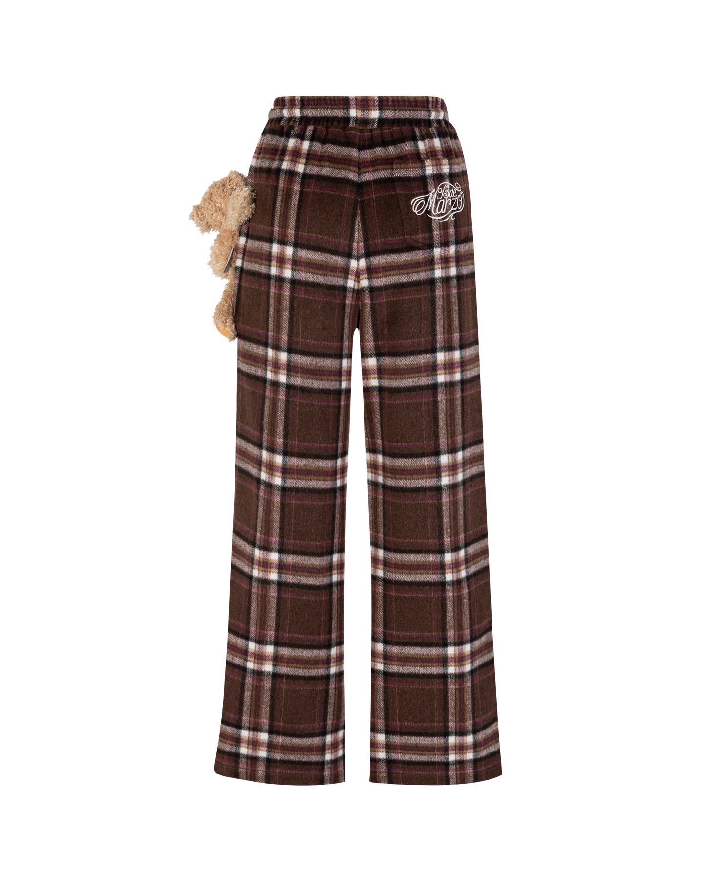 13DE MARZO Doozoo Plaid Straight Pants