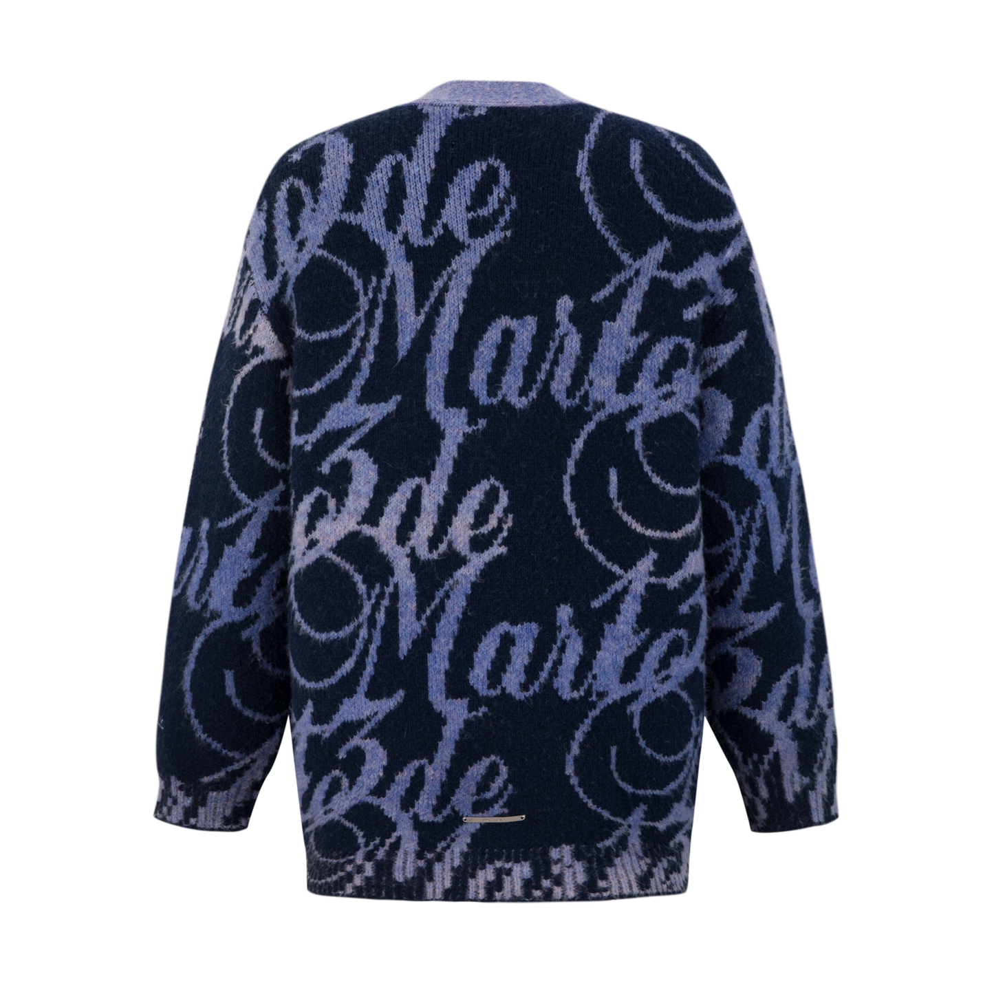 13DE MARZO Doozoo Gradient Logo Knit Cardigan