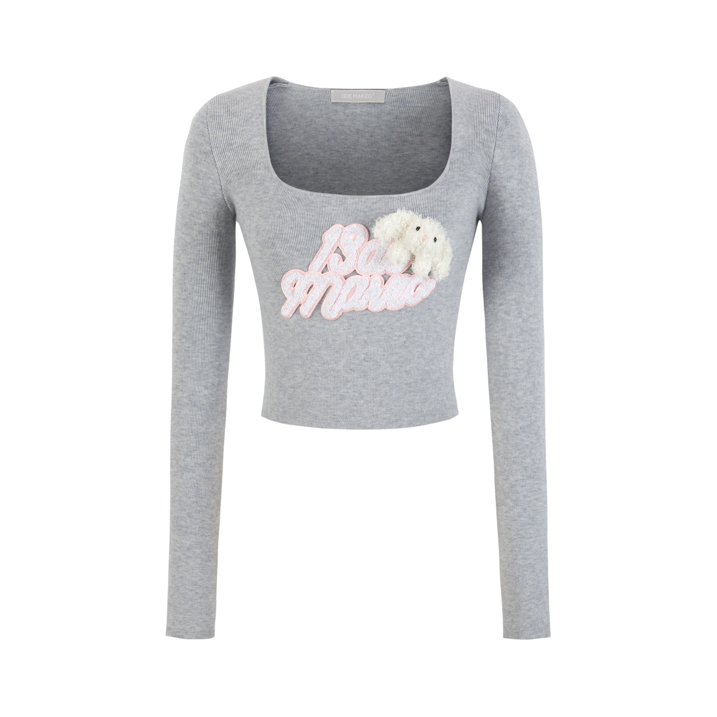 13DE MARZO Sequin Logo Tight Top