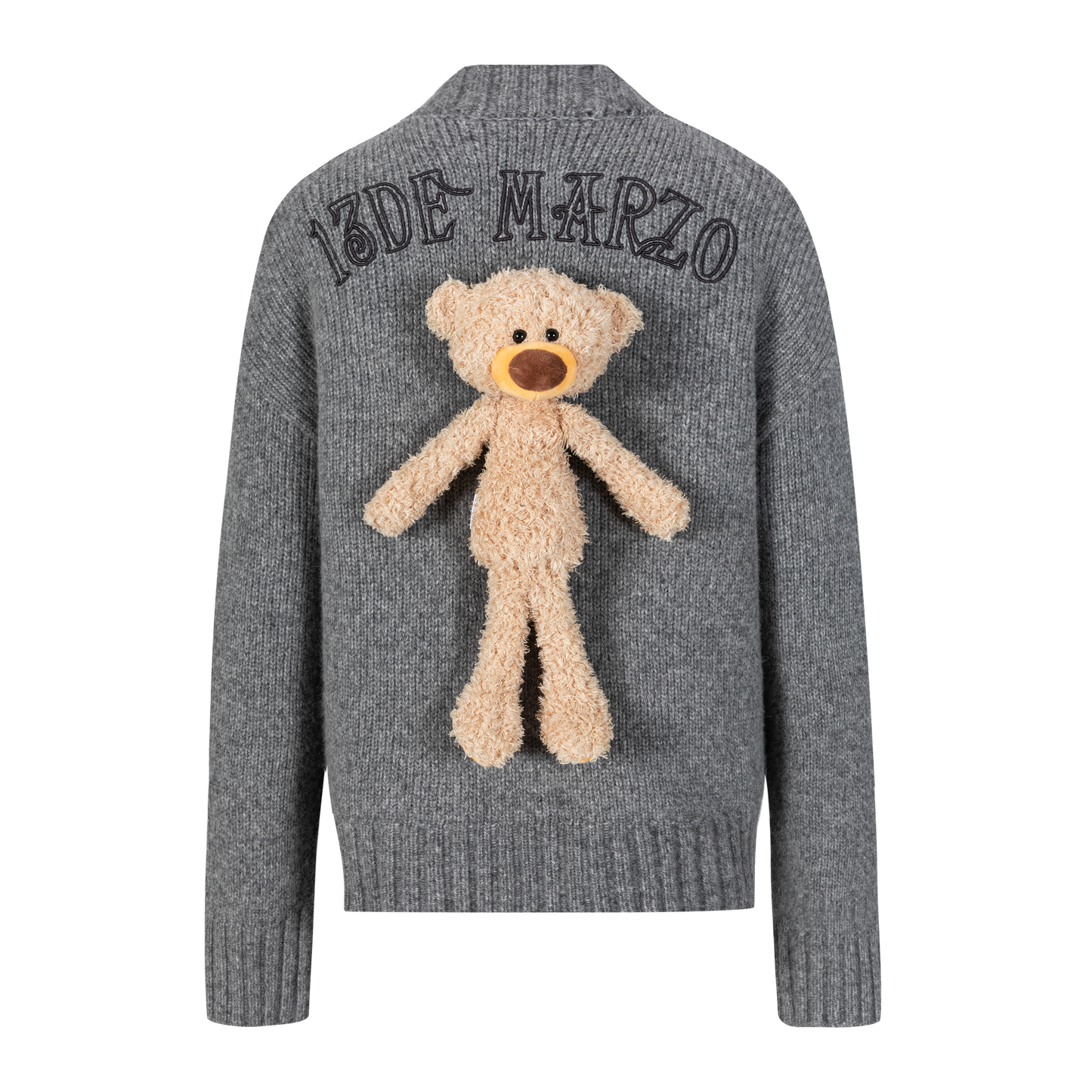 13DE MARZO Doozoo V-neck Embroidery Cardigan