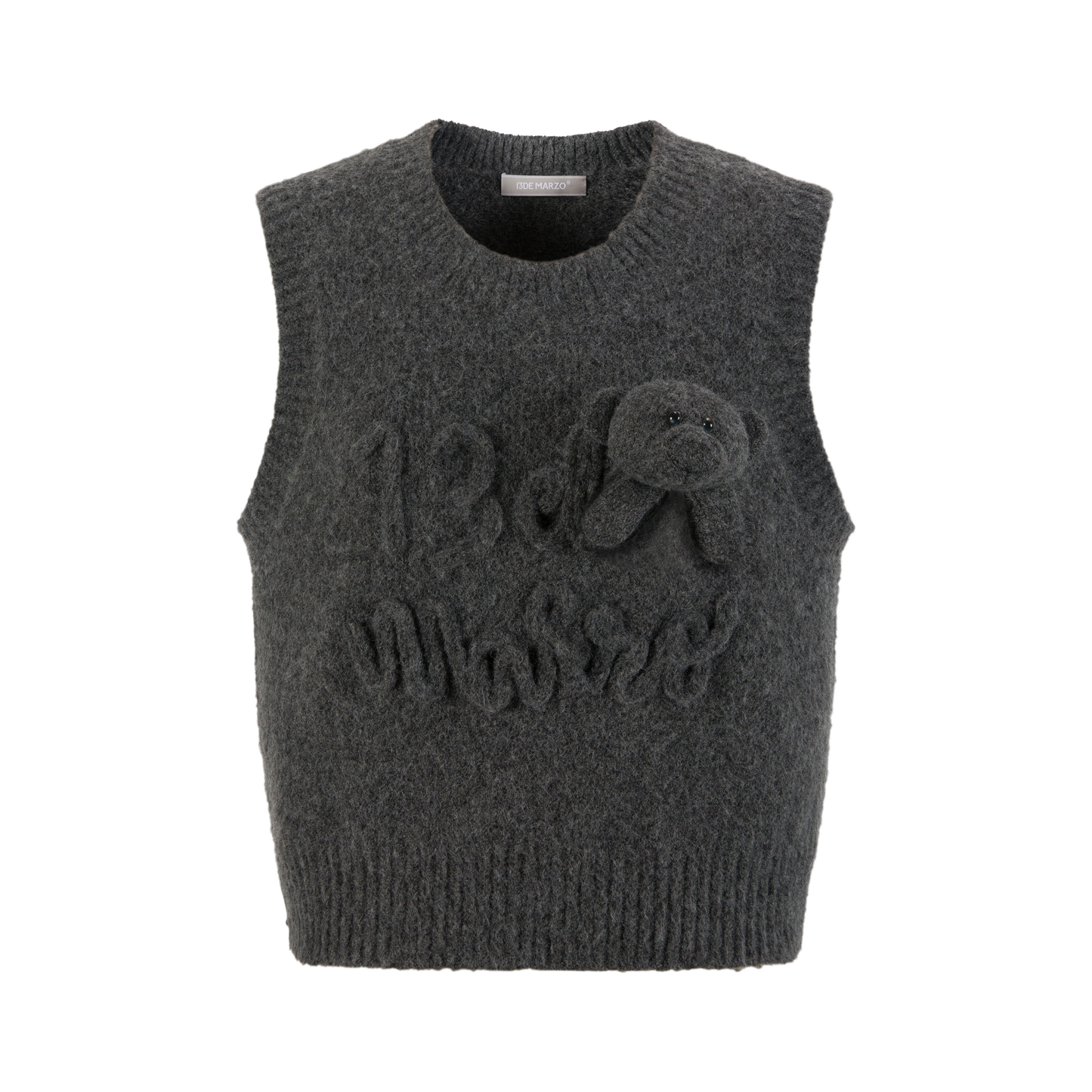 13DE MARZO Rope Knit Logo Vest