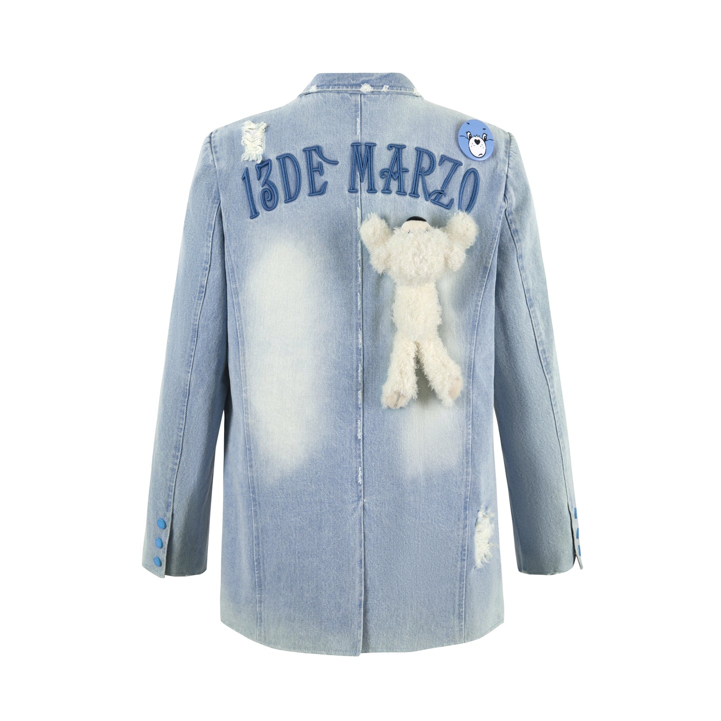 13DE MARZO Care Bears Broken Denim Suit