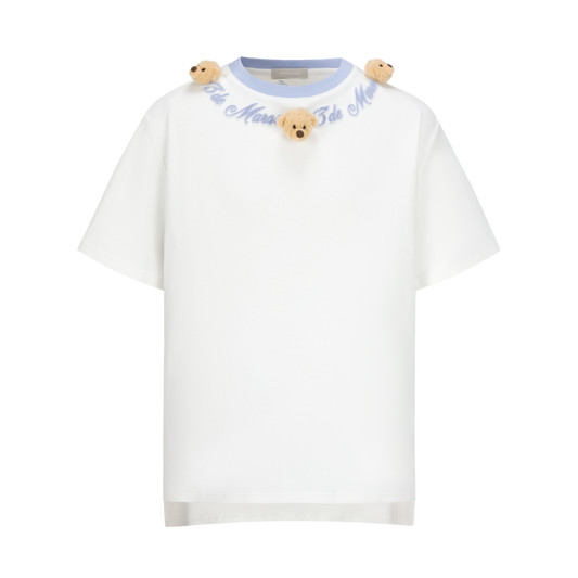 13DE MARZO Doozoo Logo Round Neck T-shirt