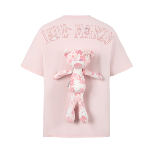 13DE MARZO Bear Sakura Limited T-shirt