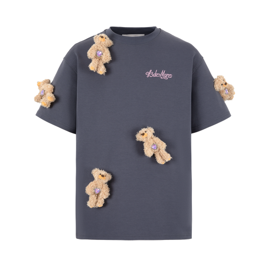 13DE MARZO Doozoo Rhinestone T-shirt