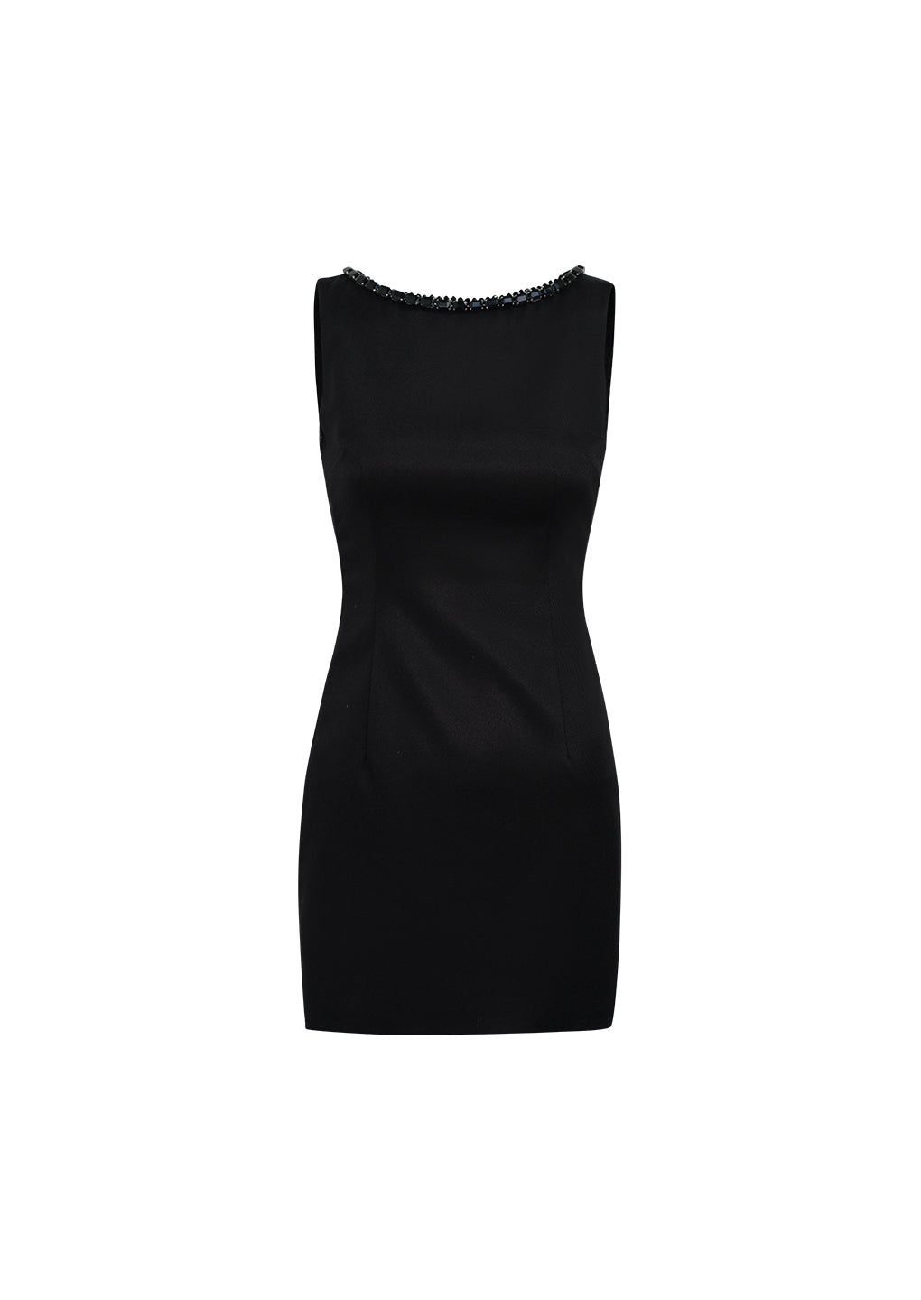 Artel Retro Black Sheath Dress with Open Back