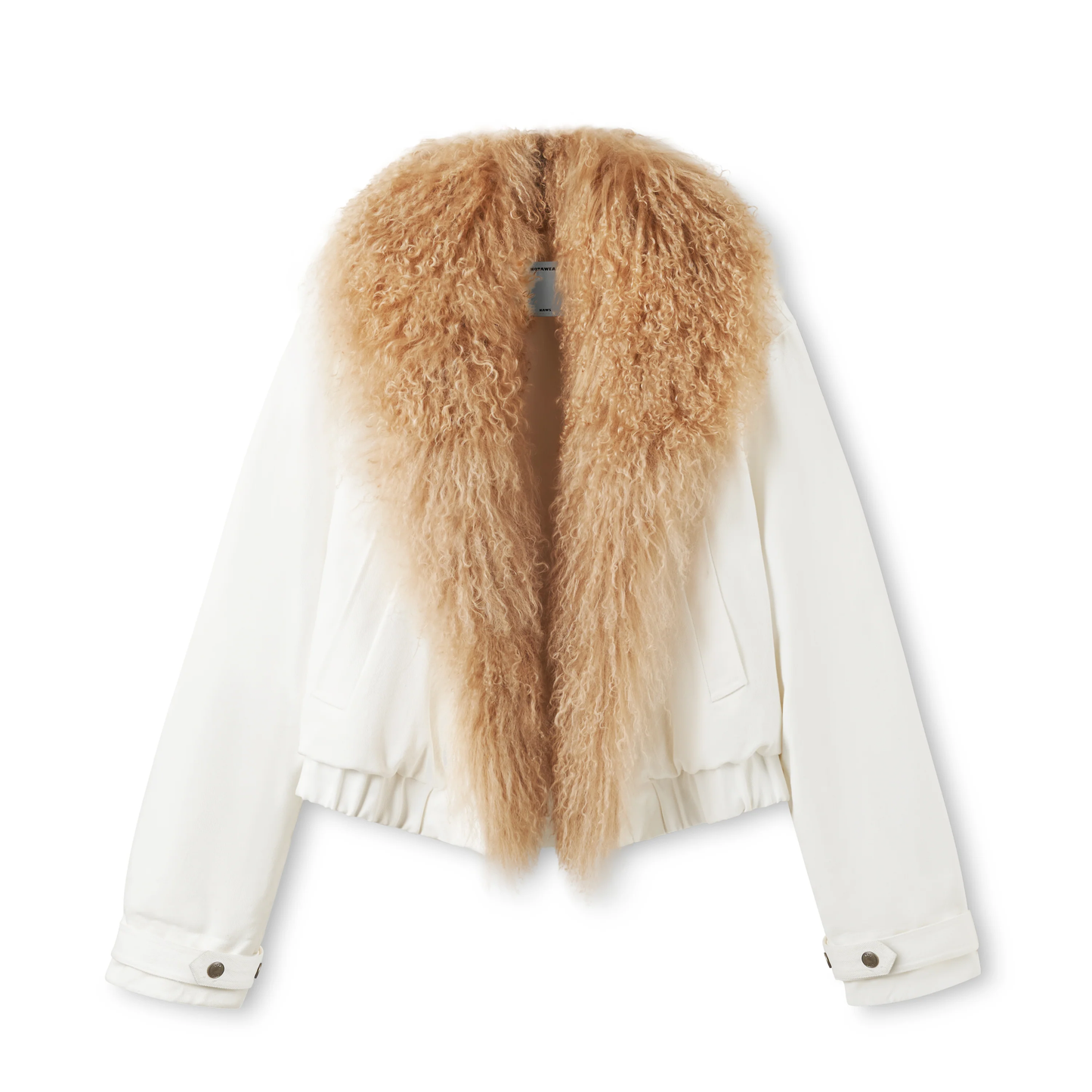 Naws Polar Denim Padded Coat with Fur Collar