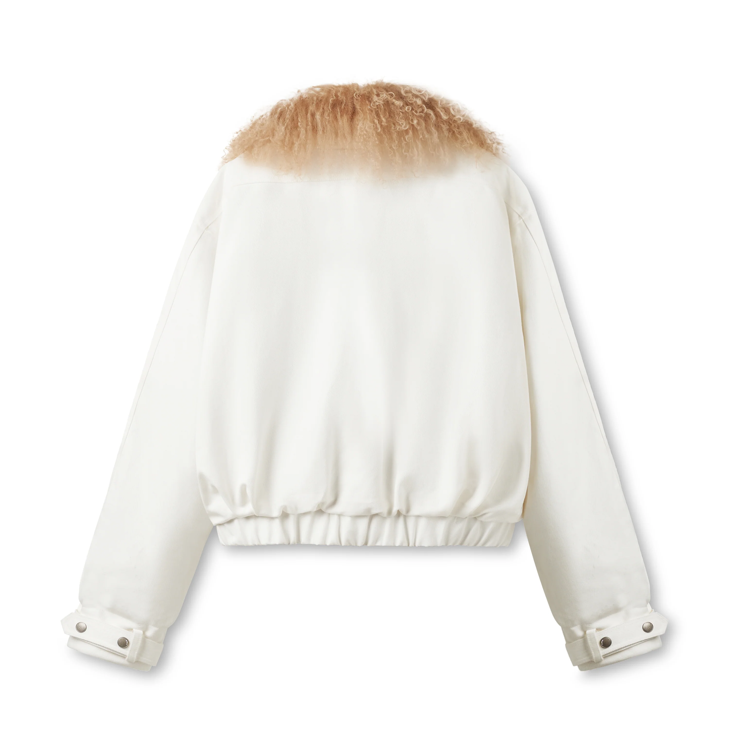 Naws Polar Denim Padded Coat with Fur Collar